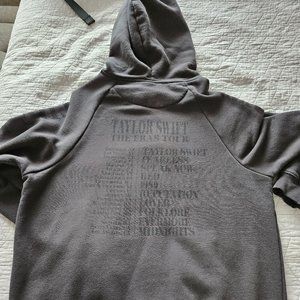 Taylor Swift Eras Tour Black On Charcoal hoodie